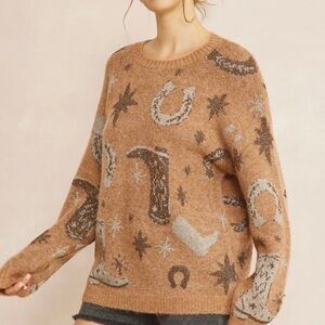 Entro Western Cowgirl Rodeo Sweater Tunic